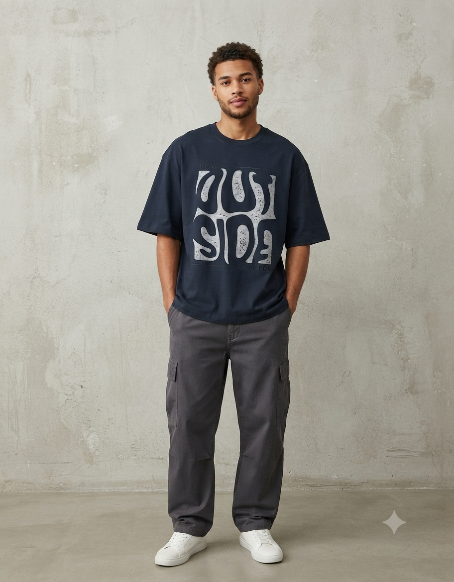Mind Melt" Streetwear Graphic oversized T