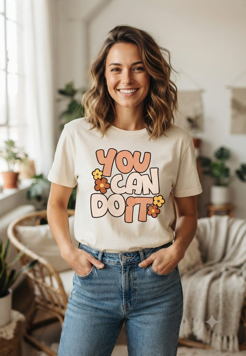 Retro Floral -Oversized T-Shirt