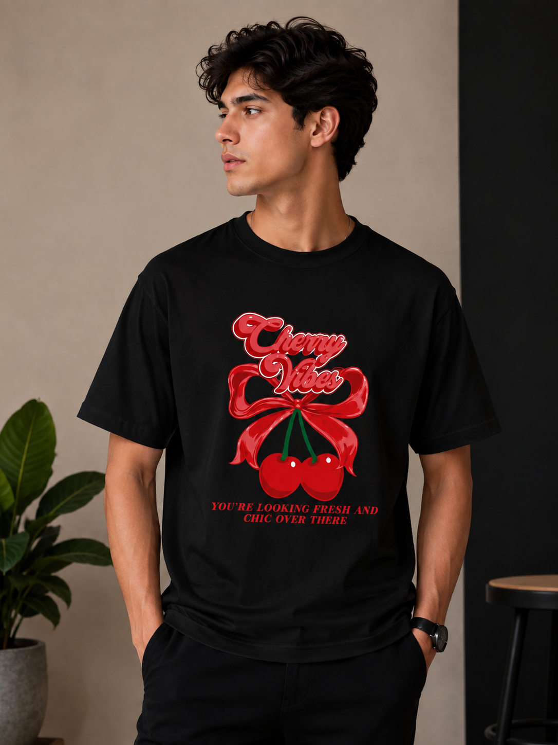 Cherry -Casual T-Shirt