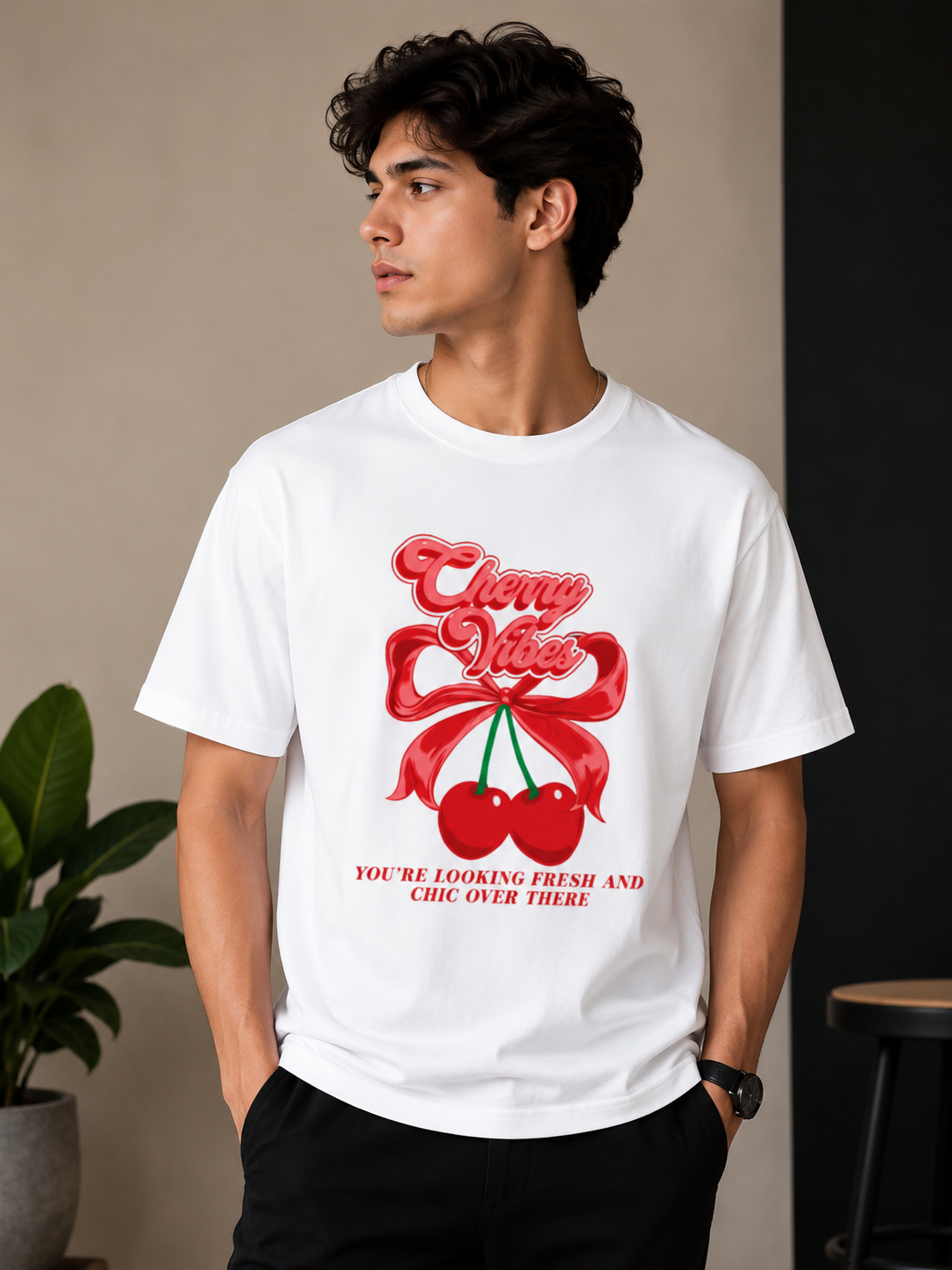 Cherry -Casual T-Shirt